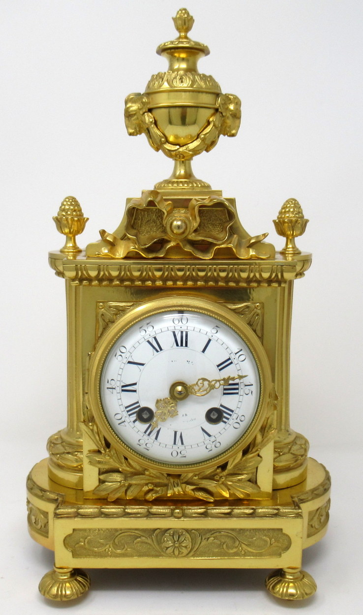 837. Fine French Ormolu Mantle Clock A D Mougin late 19thCt - Image 2