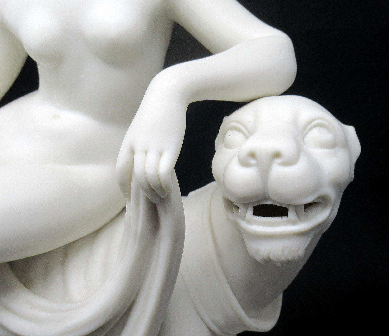 586. Minton Parian Figure Adriadne on Panther after Johann Heinrich von Dannecker 1758-1841 - Image 5