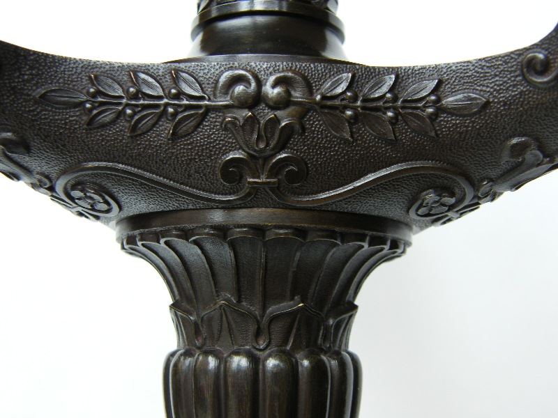 695. Fine Pair French Bronze Candelabra Manner Claude Michel Clodion - Image 9