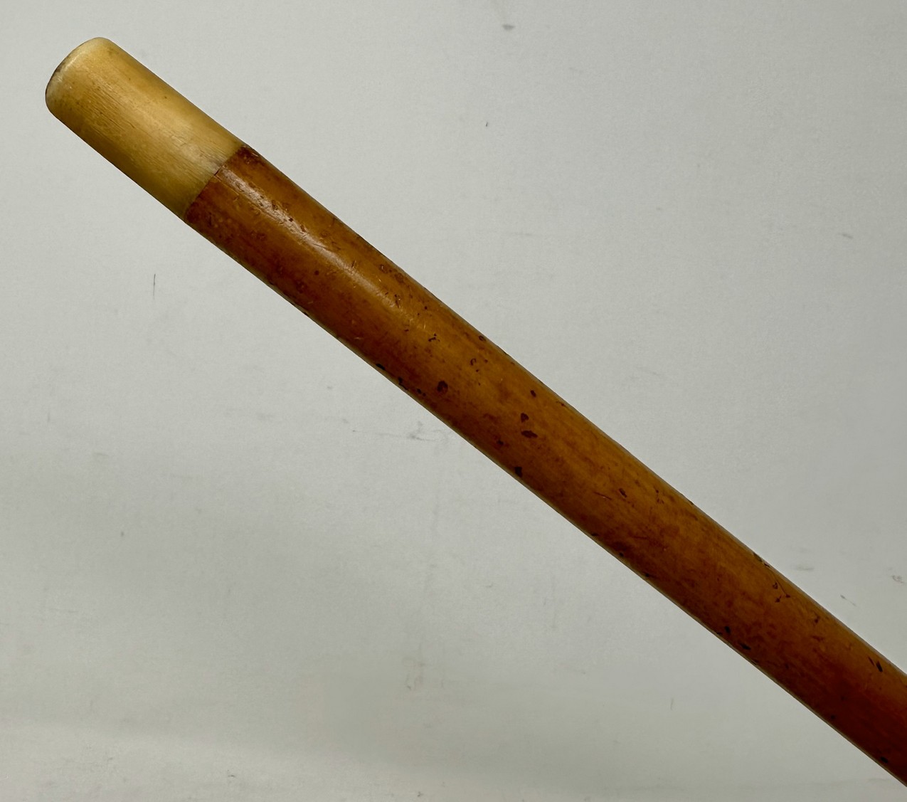 720. Antique Malacca Wooden English Walking Swagger Stick Cane Sterling Silver London - Image 7