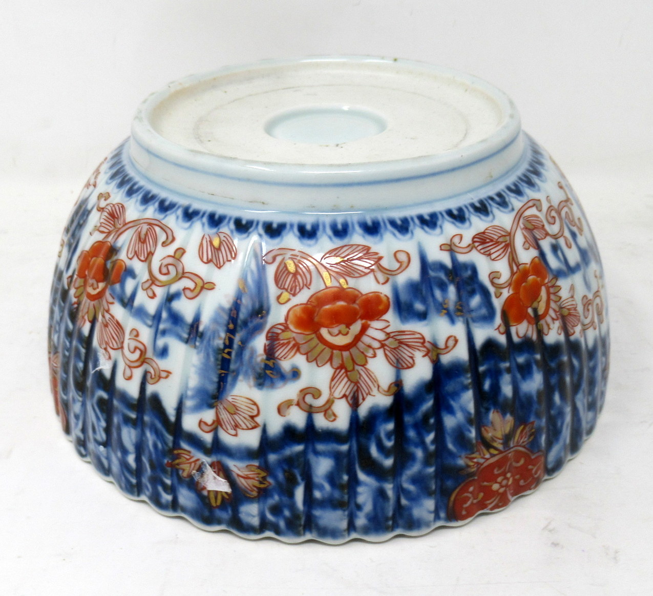 940. Antique Japanese Imari Porcelain Bowl Centerpiece Fukazawa Koransha Meiji Period - Image 10