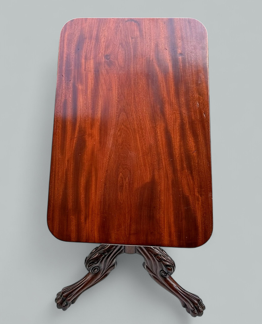 852. Antique Regency Mahogany Occasional Snap Top Table possibly Irish 19th Century - Image 2