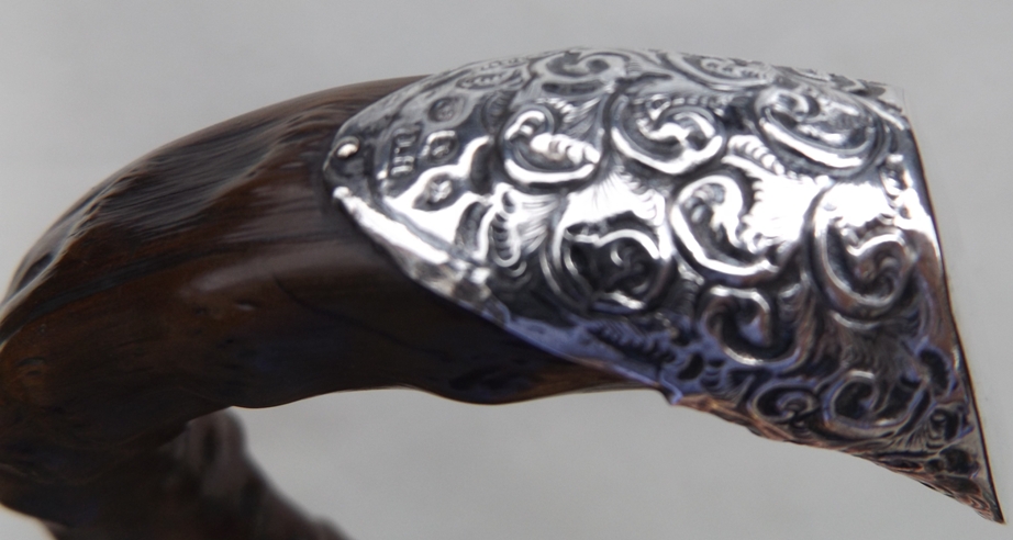 645. Thorn Wood Walking Stick by Jonathan Howell London 1897 - Image 5