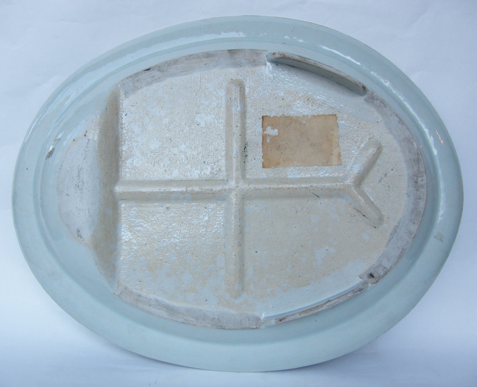 989. Rare Chinese Porcelain Fitzhugh Pattern Meat Platter 18th Ct - Image 2