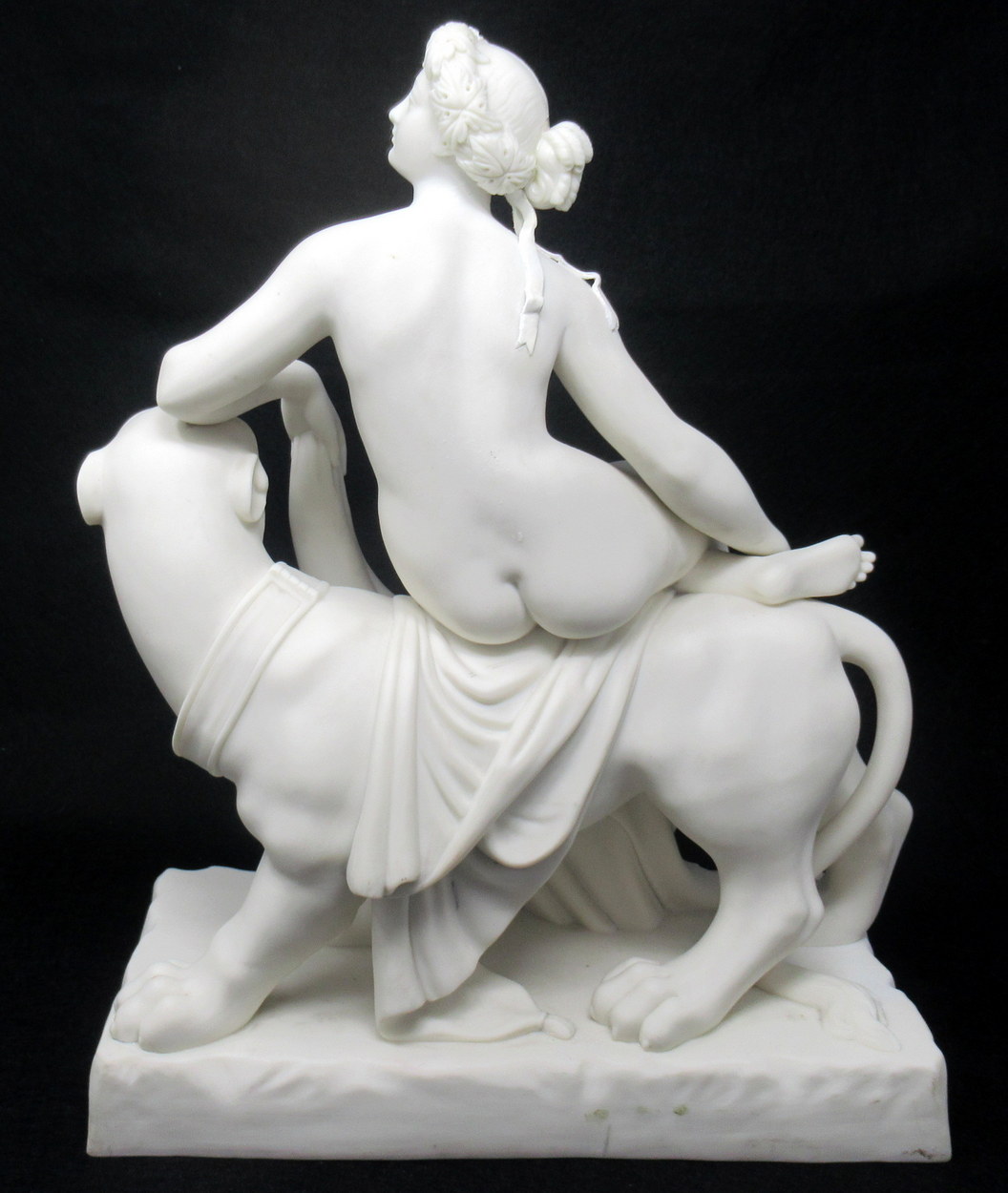 586. Minton Parian Figure Adriadne on Panther after Johann Heinrich von Dannecker 1758-1841 - Image 3