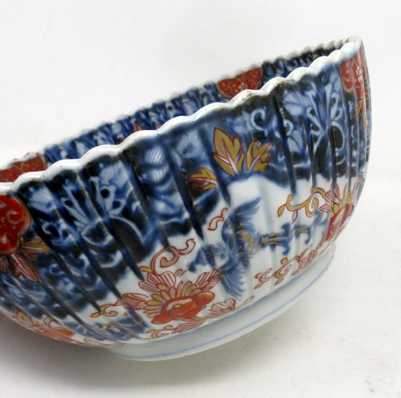 940. Antique Japanese Imari Porcelain Bowl Centerpiece Fukazawa Koransha Meiji Period - Image 11