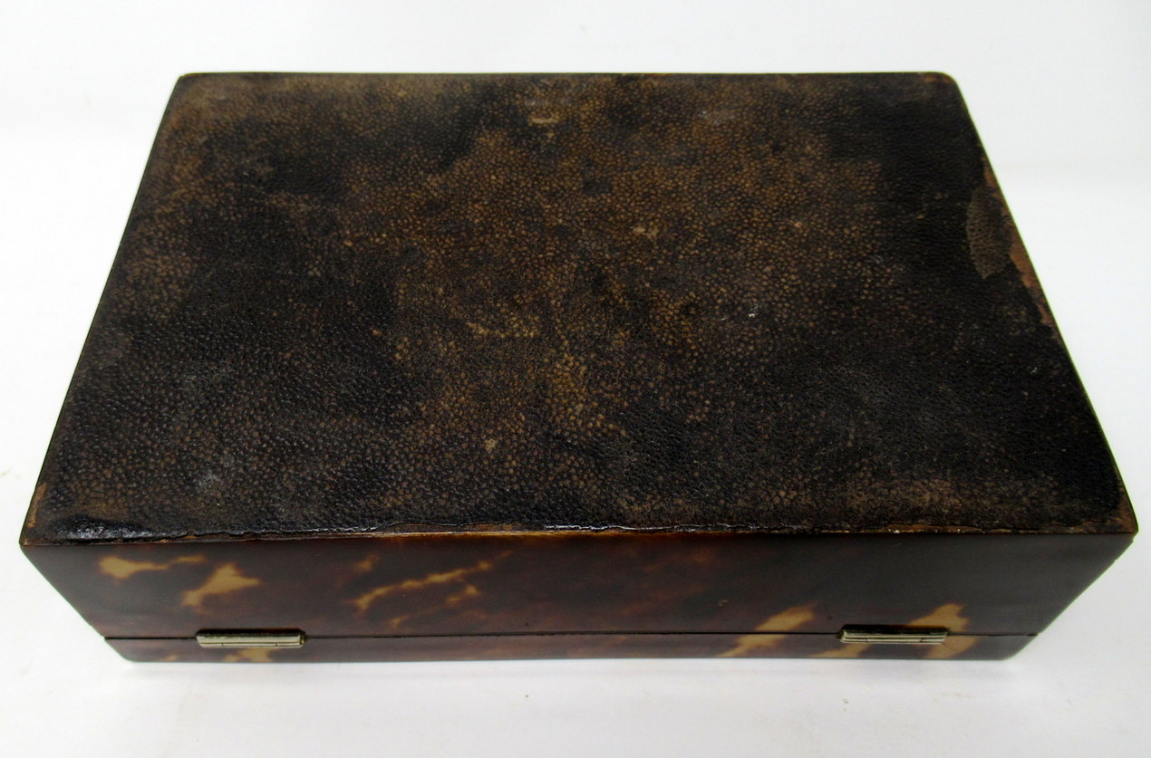 297. Fine Well Figured Tortoiseshell Ladies Jewellery Casket late 19thCt - Image 9