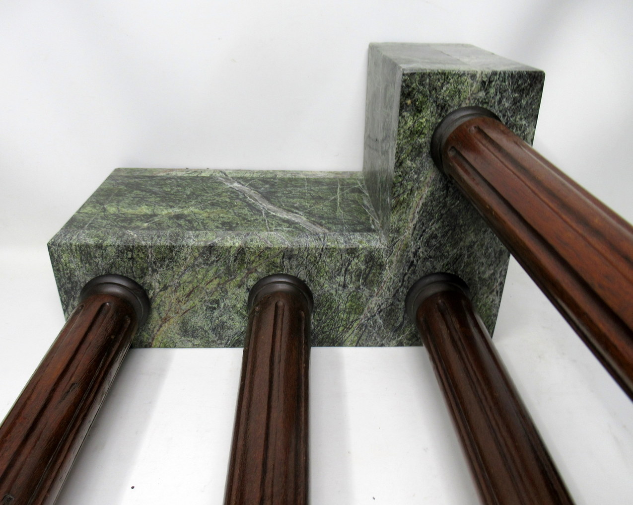 129. Antique Grand Tour Marble Bronze Corinthian Column Italian Neoclassical Ruins - Image 12