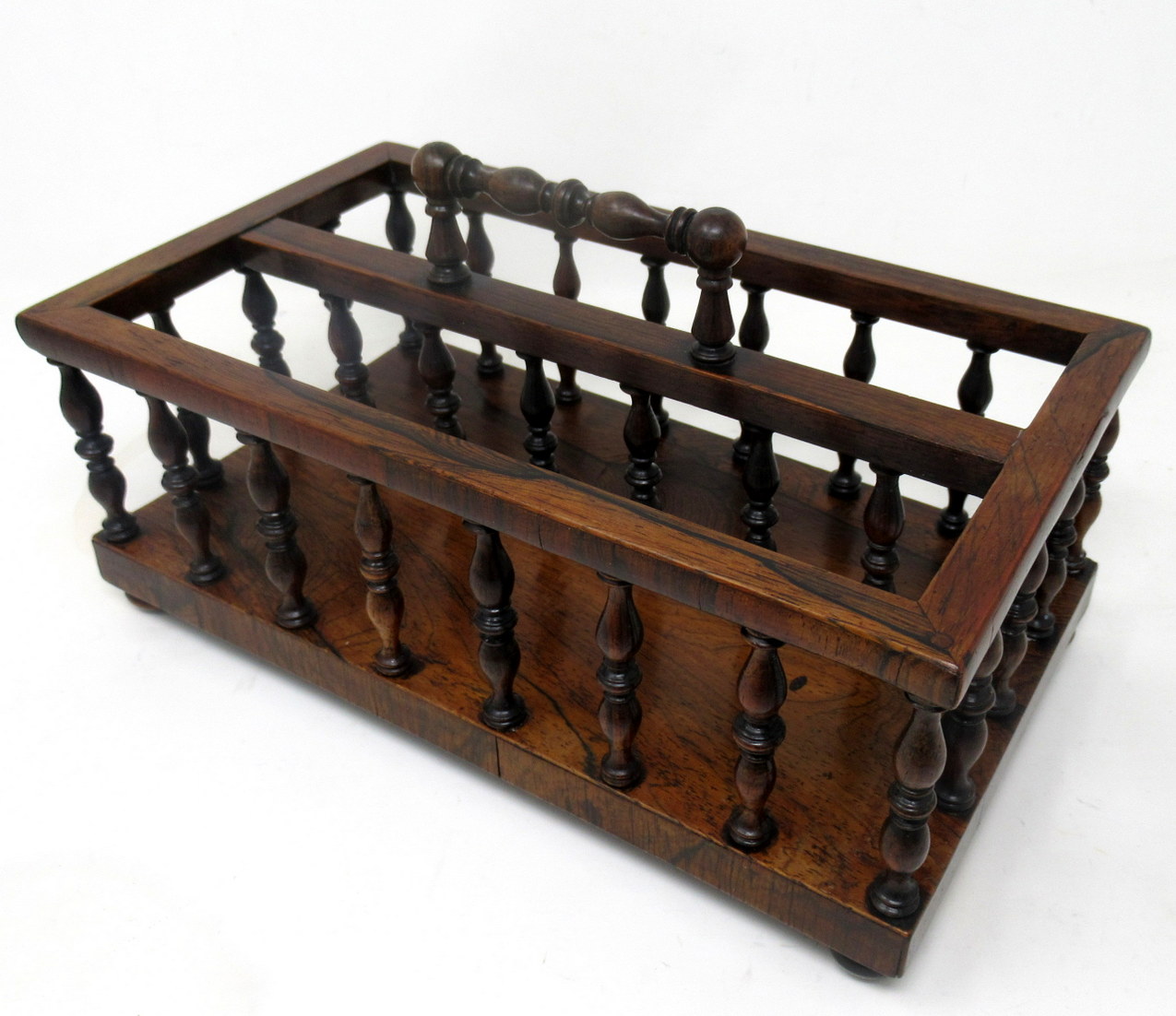 365. Antique Rosewood Desk Letters Holder Stand 19thCt - Image 2