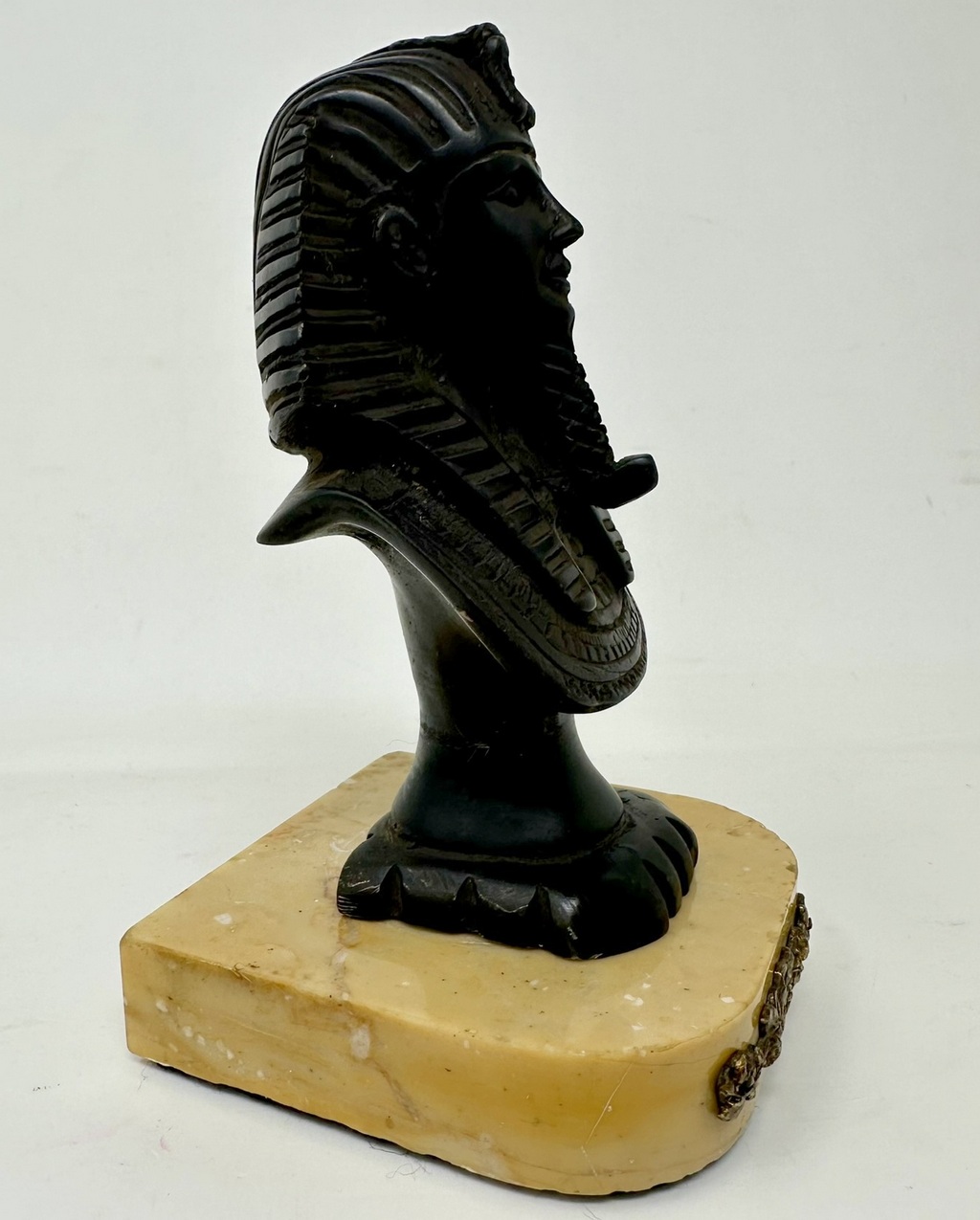 172. Grand Tour French Bronze Arc de Triomphe Egyptian Figure Sundial Sienna Marble - Image 8