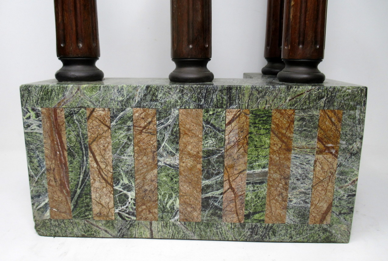 129. Antique Grand Tour Marble Bronze Corinthian Column Italian Neoclassical Ruins - Image 8