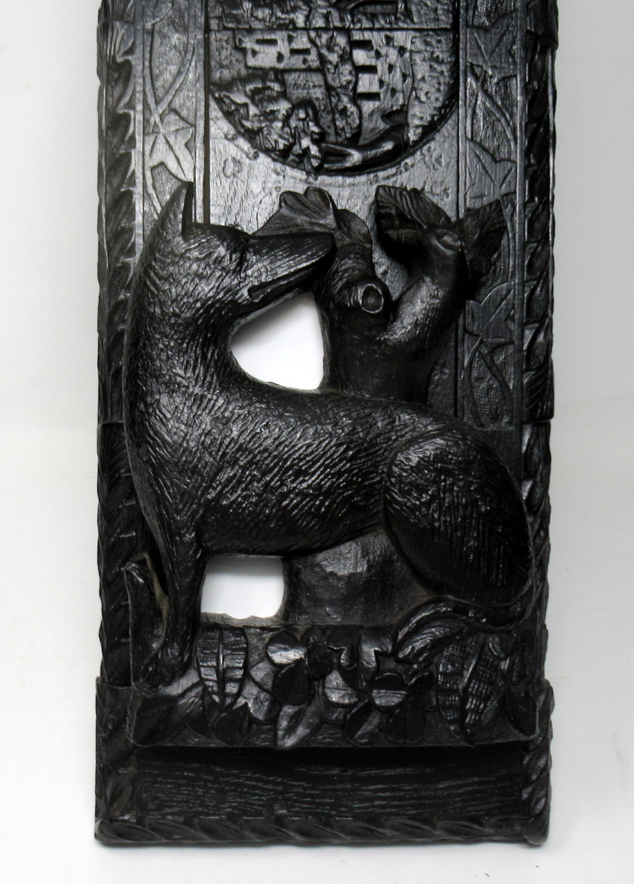 678. Rare Irish Carved Bog Oak Book Slide Attrib. To Cornelius Goggin Dublin Ireland 19Ct - Image 5