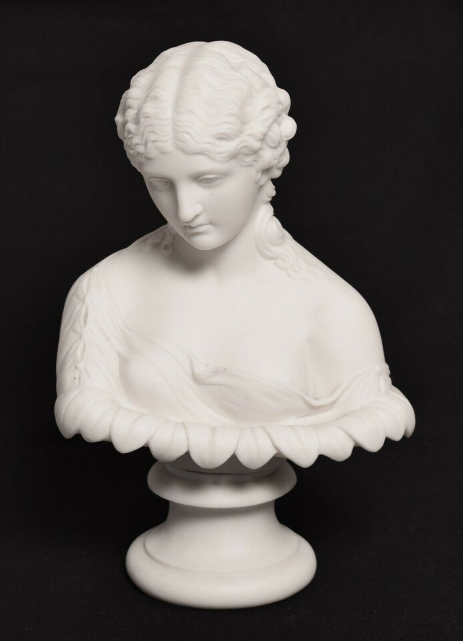 636. Parian Bust of Clytie Lover of Apollo possibly Copeland 19thCt