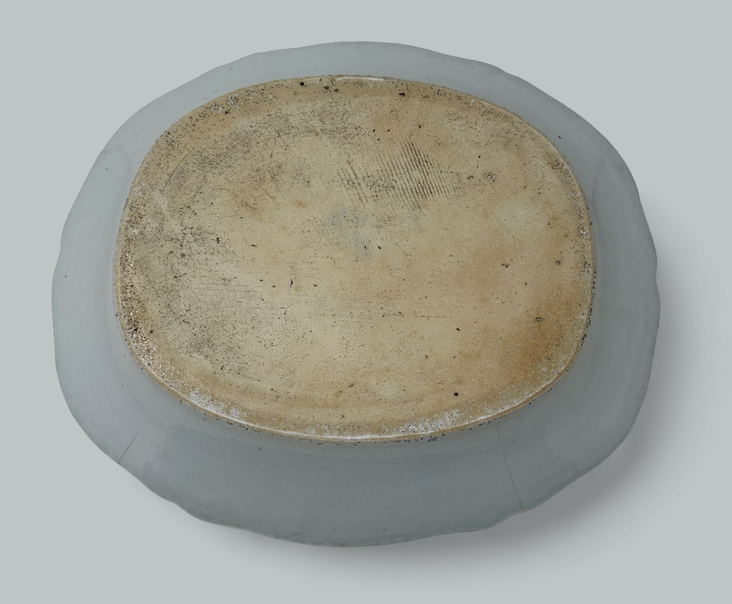 481. Antique Chinese Canton Porcelain Famille Rose Cabinet Plate Charger Qianlong 18C - Image 8