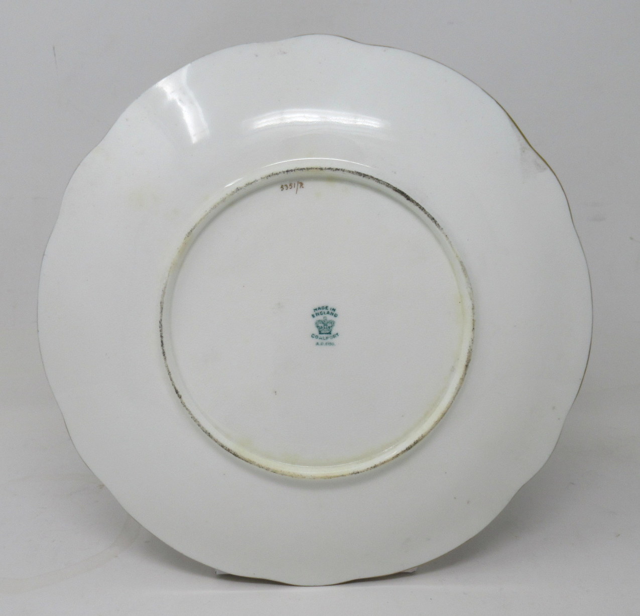 515. Rare Pair Coalport Cabinet Plates Hand Painted by Frederick Chivers Still Life Fruits 1910 - Image 7