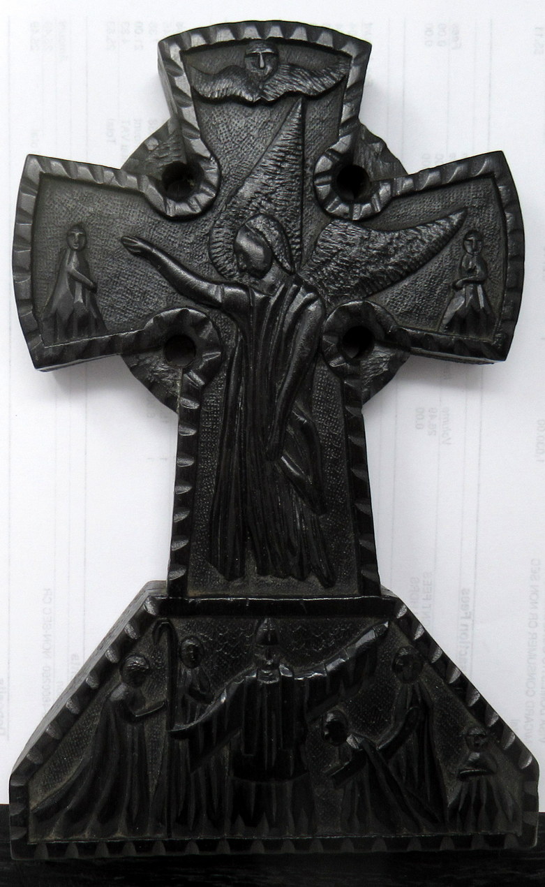 431. Rare Irish Carved Bog Oak Book Slide Attrib. to Cornelius Goggin Dublin Ireland 19Ct - Image 5