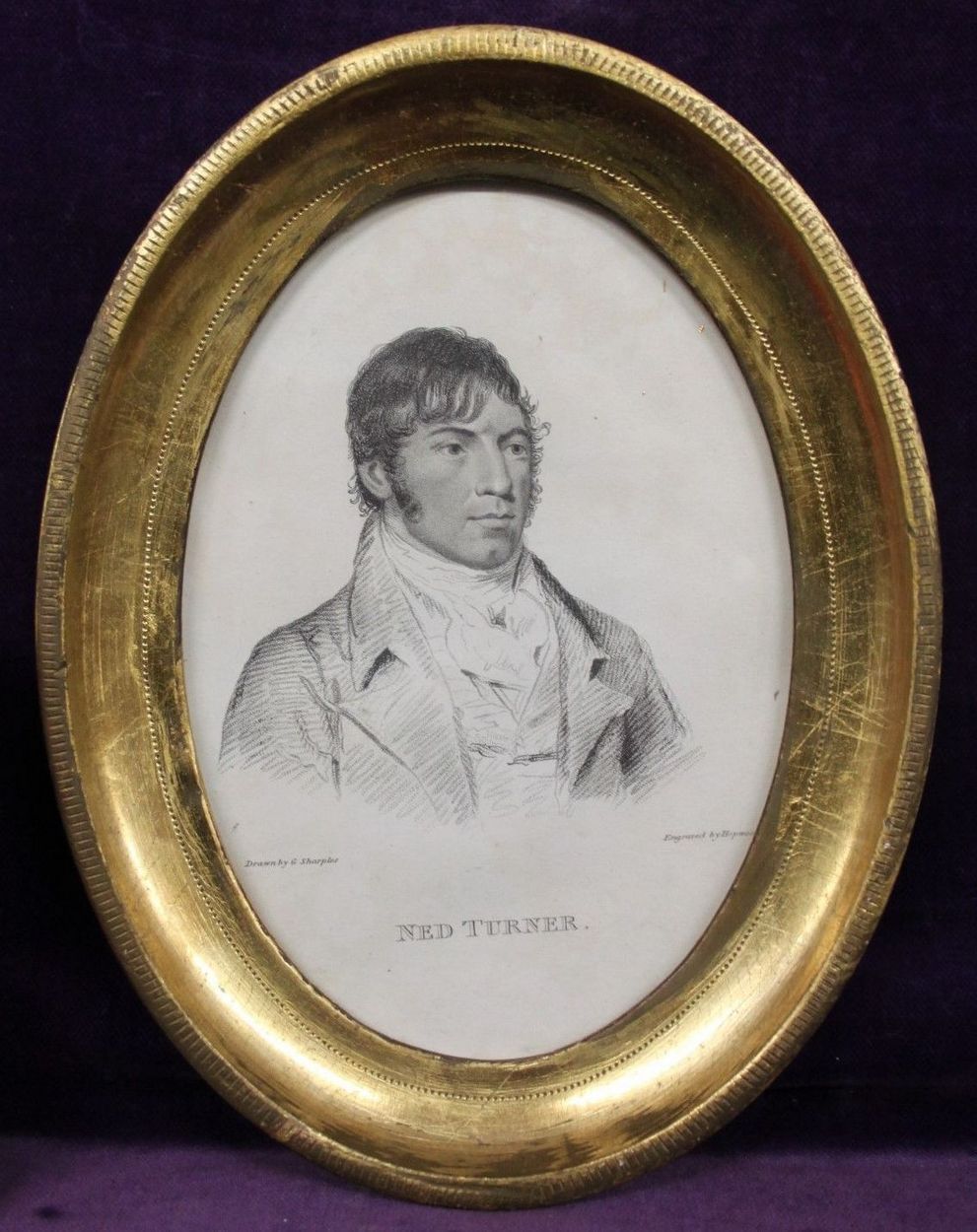 196. Rare Pair Sporting Engravings Boxers Harry Harmer Ned Turner early 19thCt - Image 3