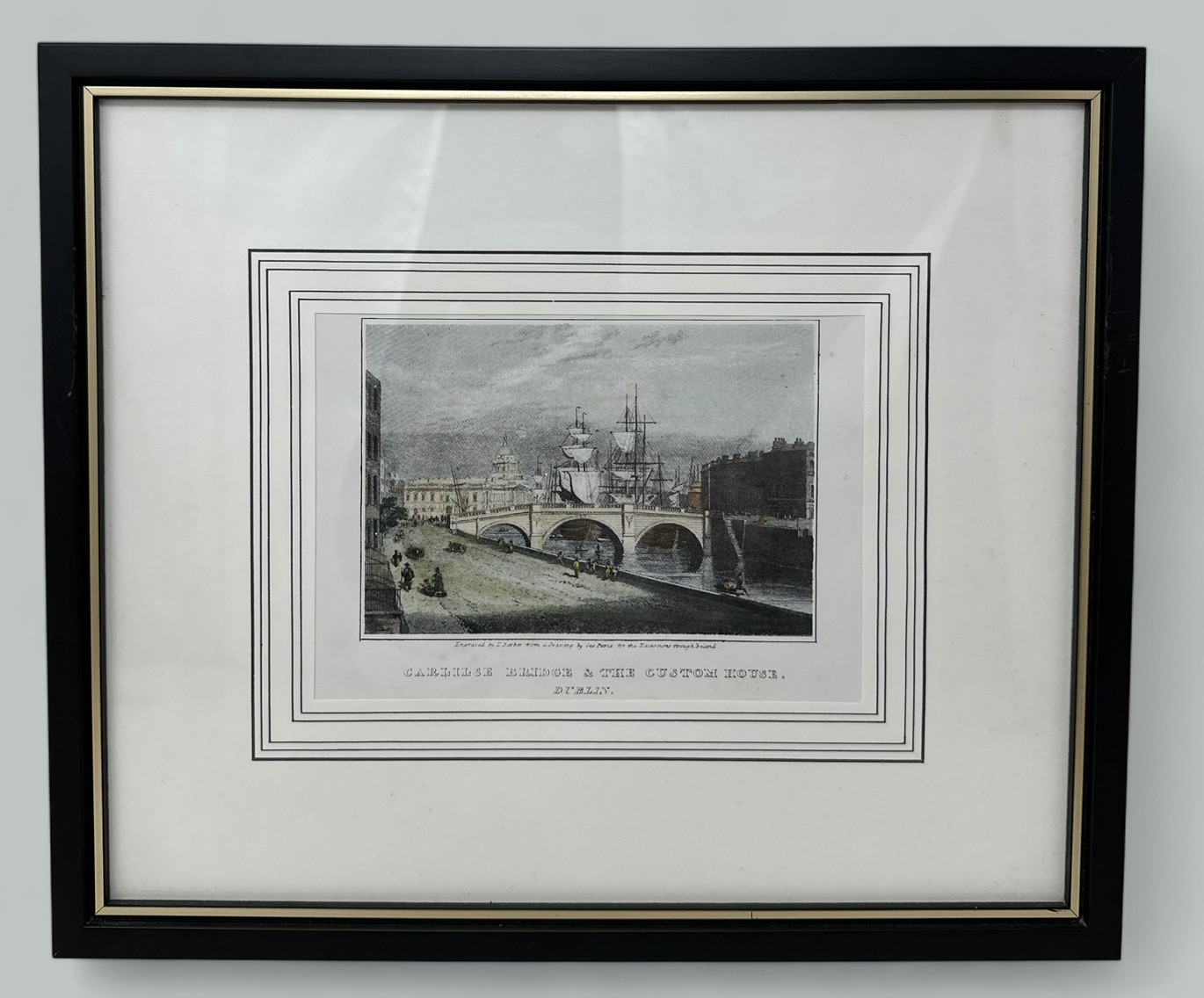 942. William Henry Bartlett Antique Set Colour Prints Ireland Dublin Views Irish - Image 6