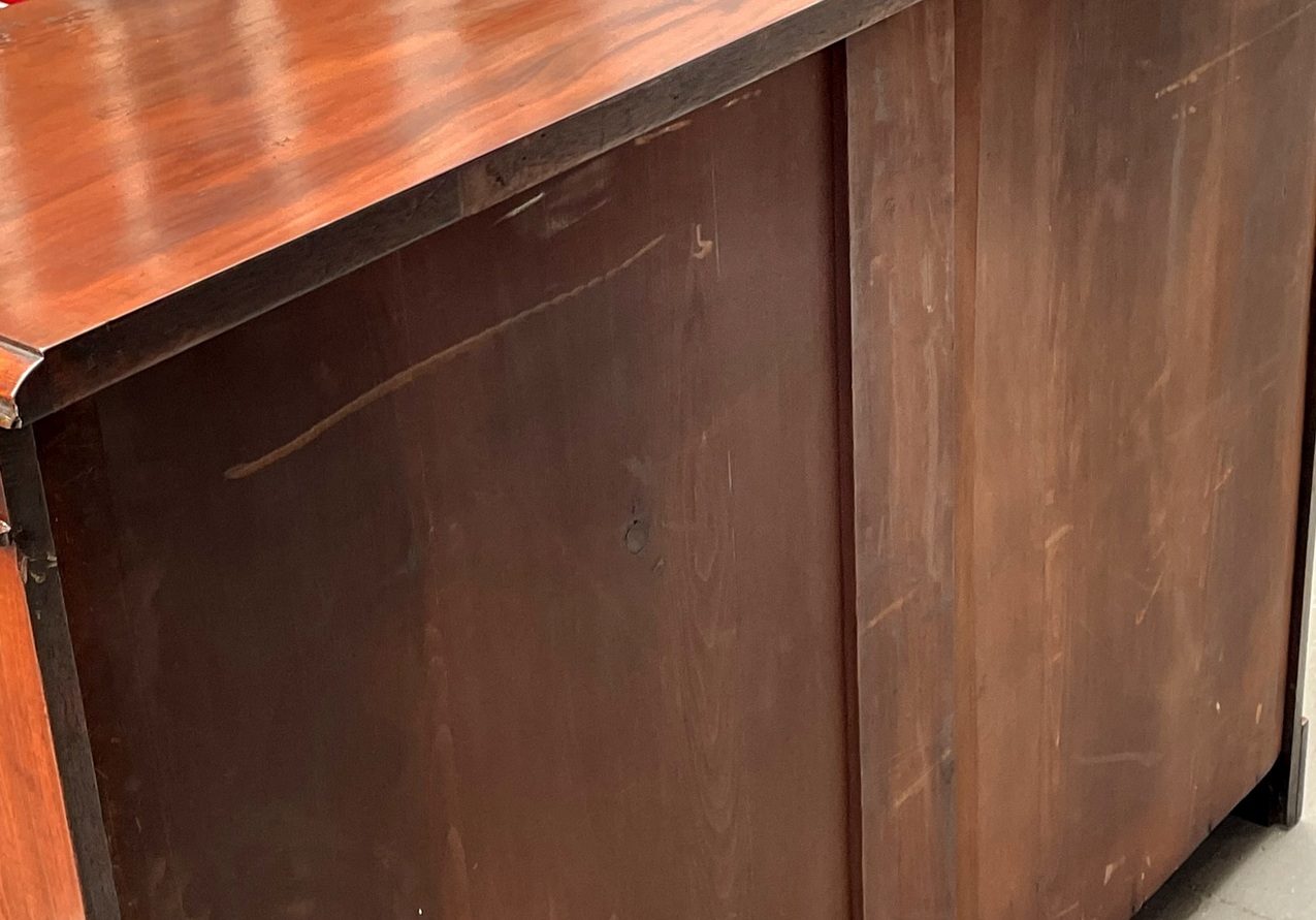 090. Antique Irish Mahogany Side Cabinet Chiffonier Mac Williams Gibton Georgian 19Ct - Image 5