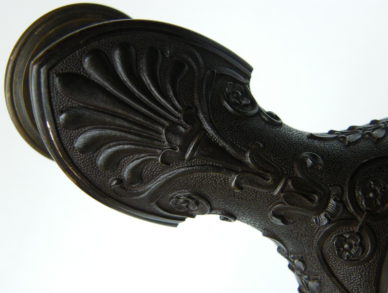 695. Fine Pair French Bronze Candelabra Manner Claude Michel Clodion - Image 7