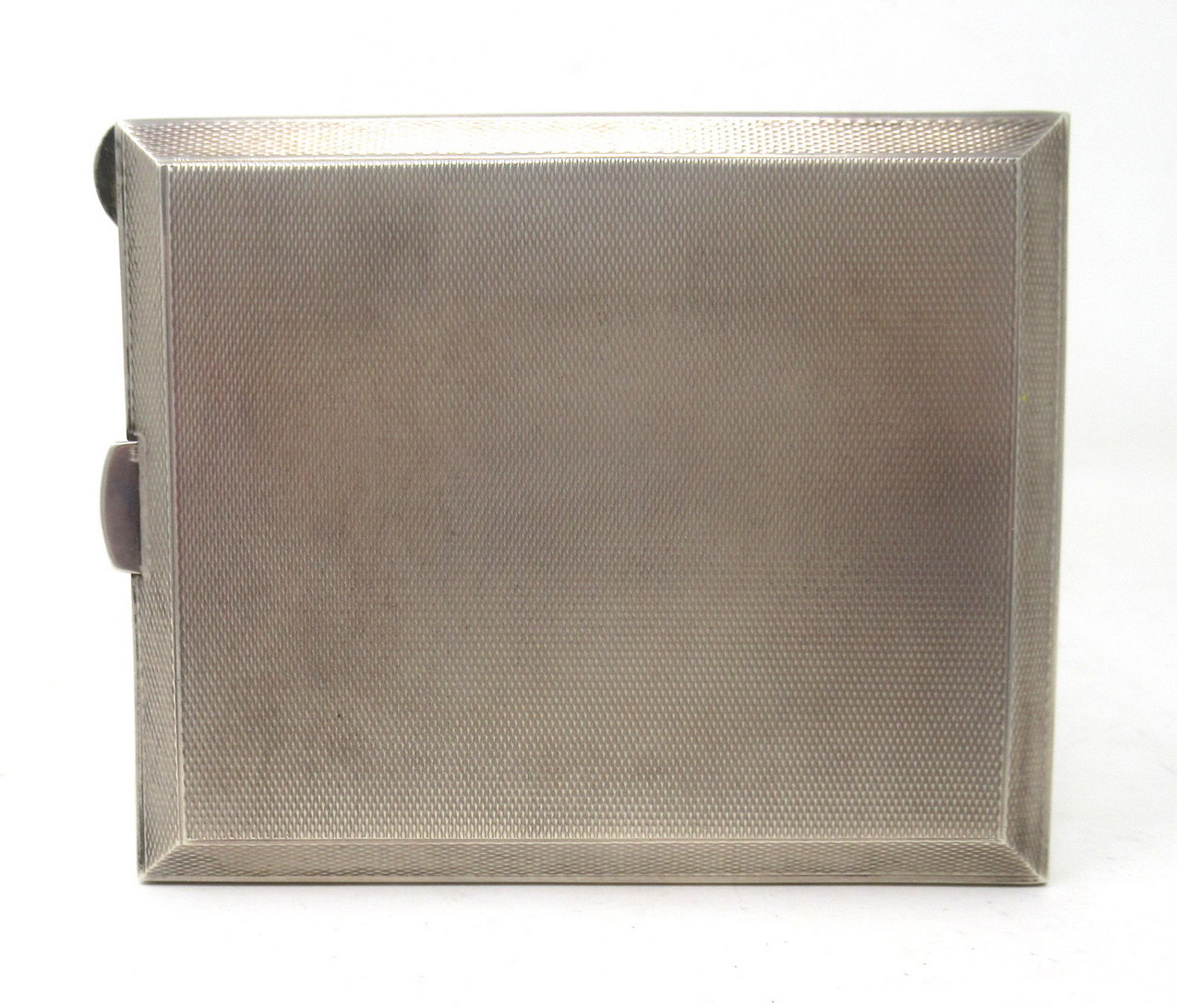 968. Antique Vintage Mid Century Sterling Silver Gilt Enameled Guilloche Card Case - Image 5