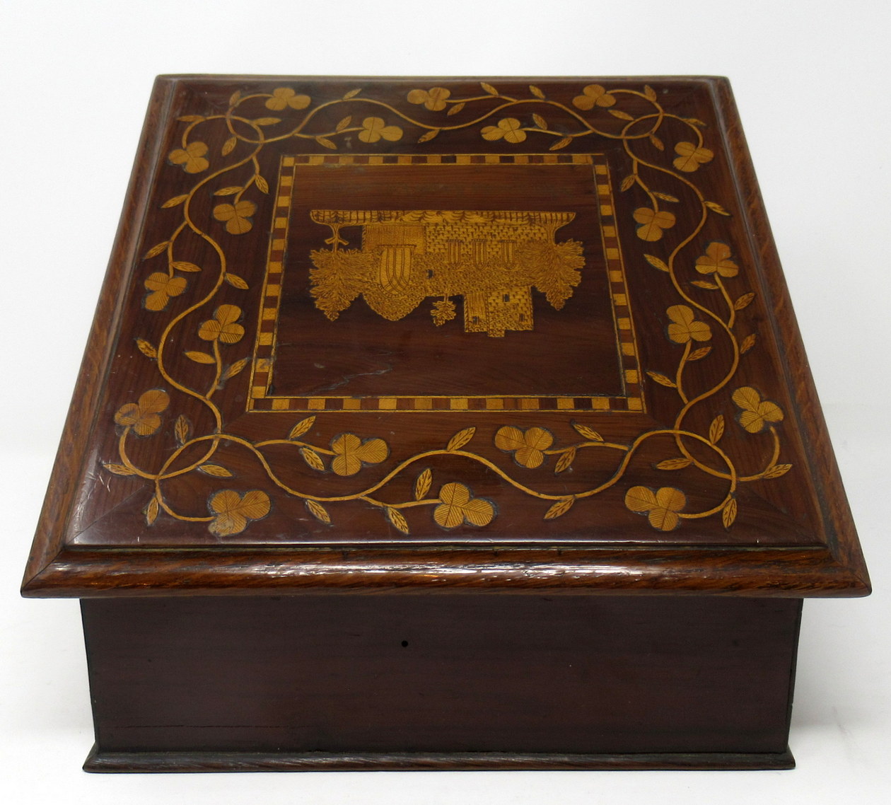 408. Rare Irish Killarneyware Jewellery Casket Mid 19th Century - Image 4