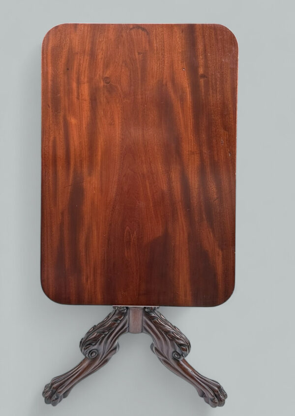 852. Antique Regency Mahogany Occasional Snap Top Table possibly Irish 19th Century