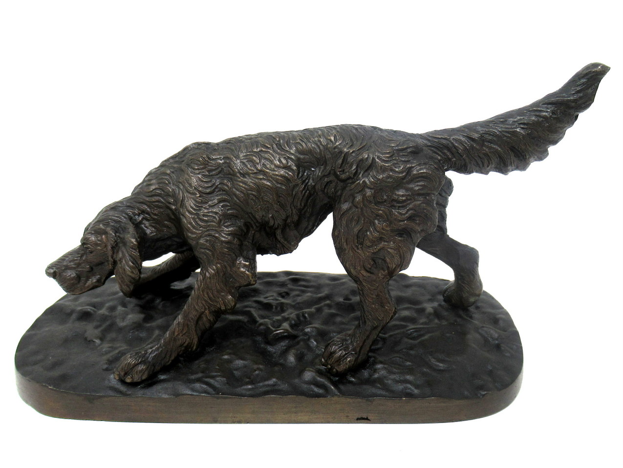 578. Antique Grand Tour Bronze Animal Sculpture Dog Figure attrib Pierre-Jules Mene - Image 2