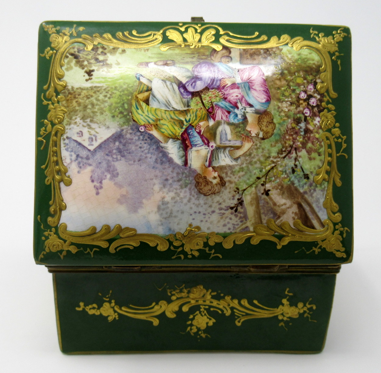 700. French Sevres Porcelain Casket Ormolu Mounts 19th Ct - Image 5