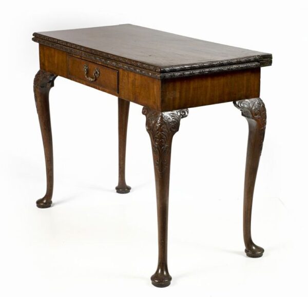 169. Fine George III Mahogany Card Table. Possibly Irish