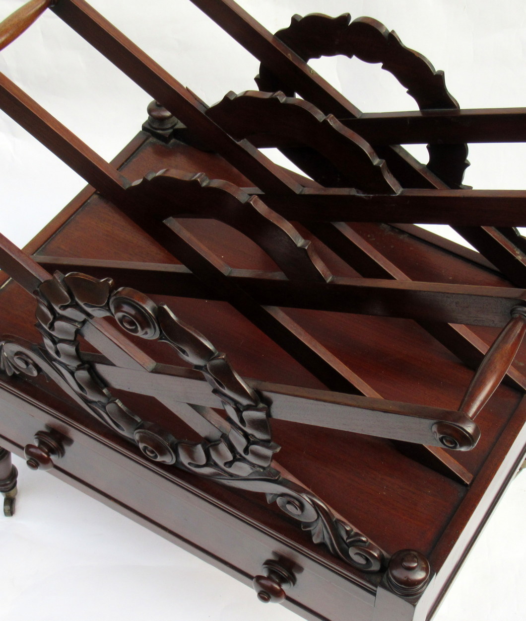 676. Irish Regency Mahogany Canterbury by Robert Strahan Dublin - Image 3