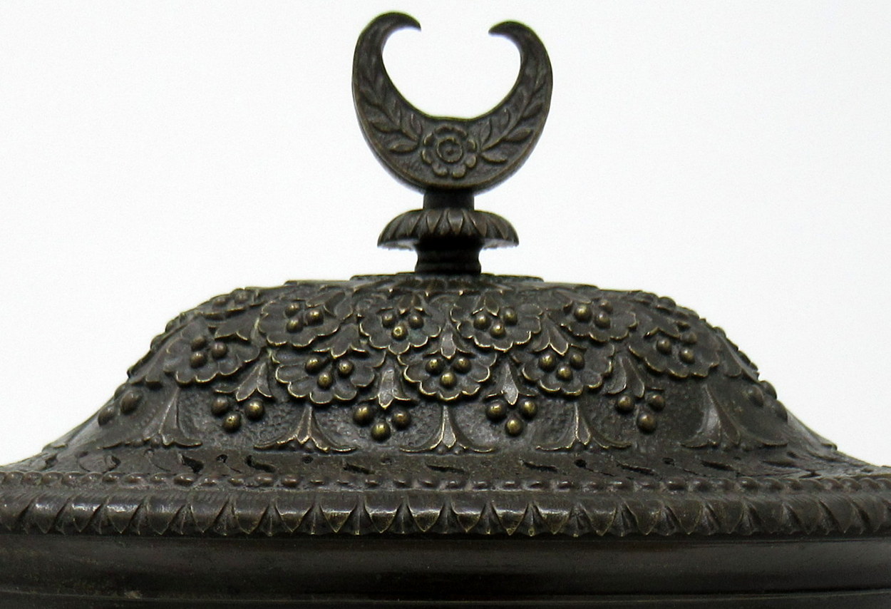 715. Superb French Bronze Sienna Marble Grand Tour Urn Potpourri early 19thCt - Image 4