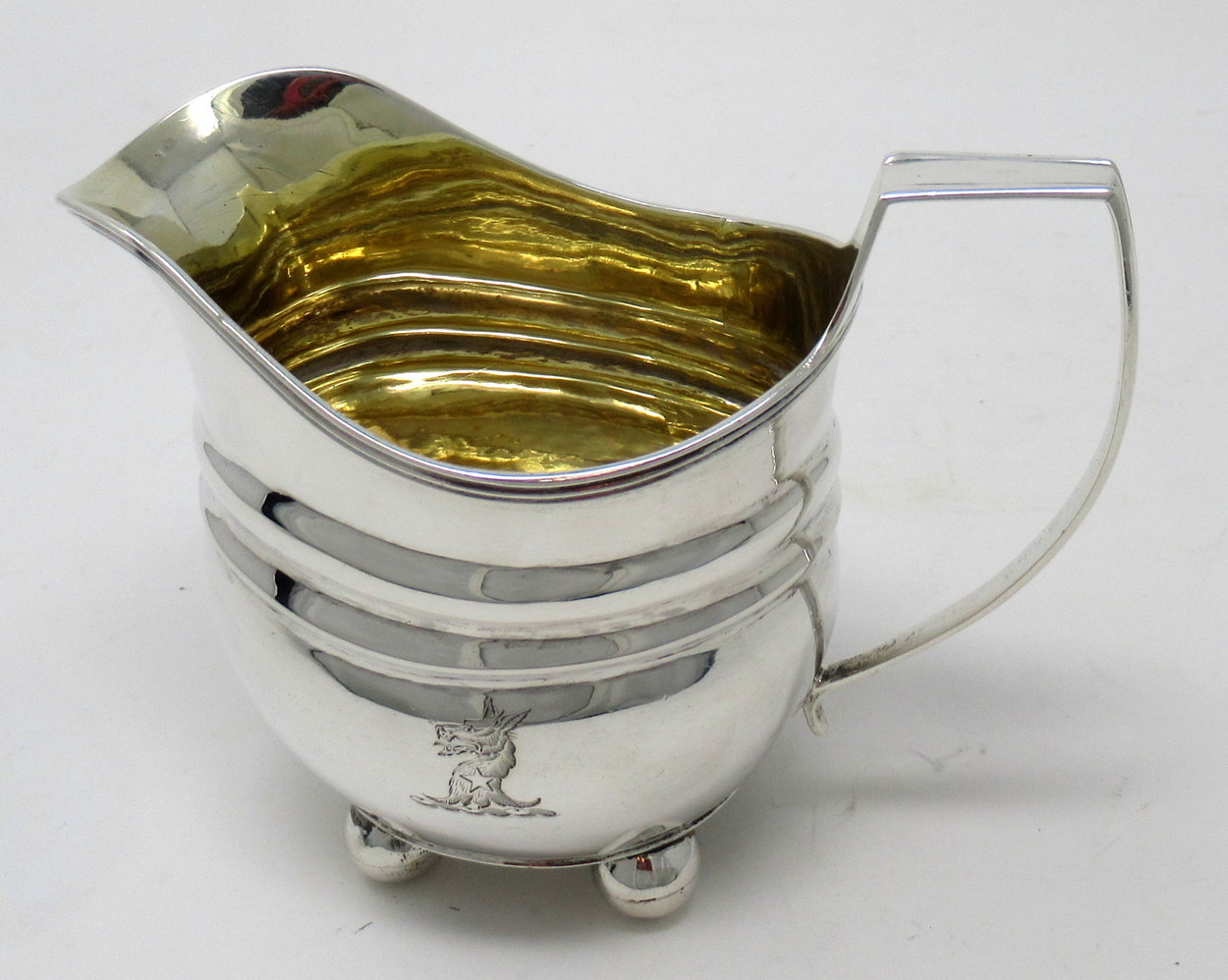677. Fine Sterling Georgian Silver Cream Jug Pitcher William Abdy London 1809 - Image 2