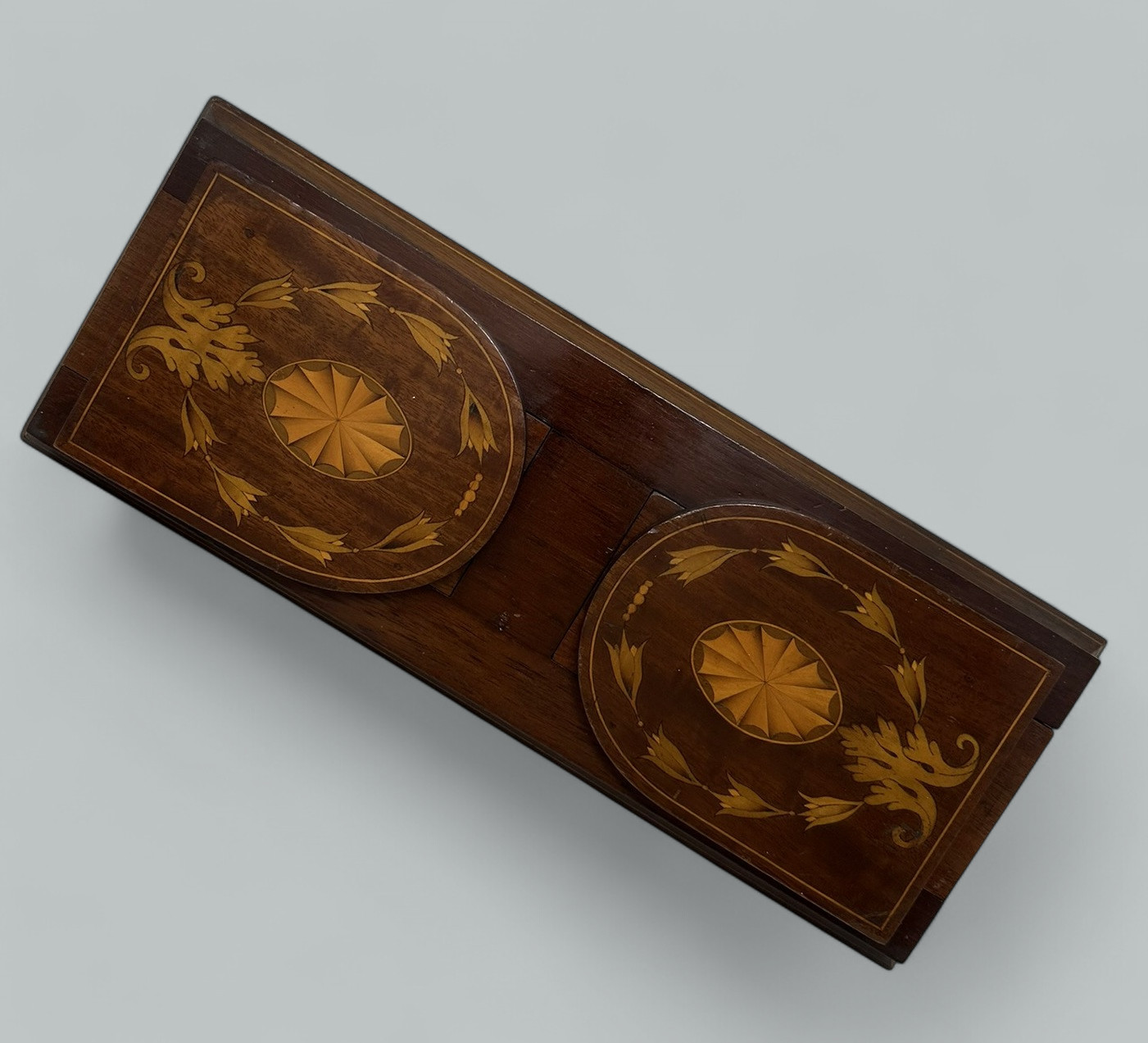 340. Antique Victorian Mahogany Inlaid Book Slide Bookcase Nineteenth Century - Image 6