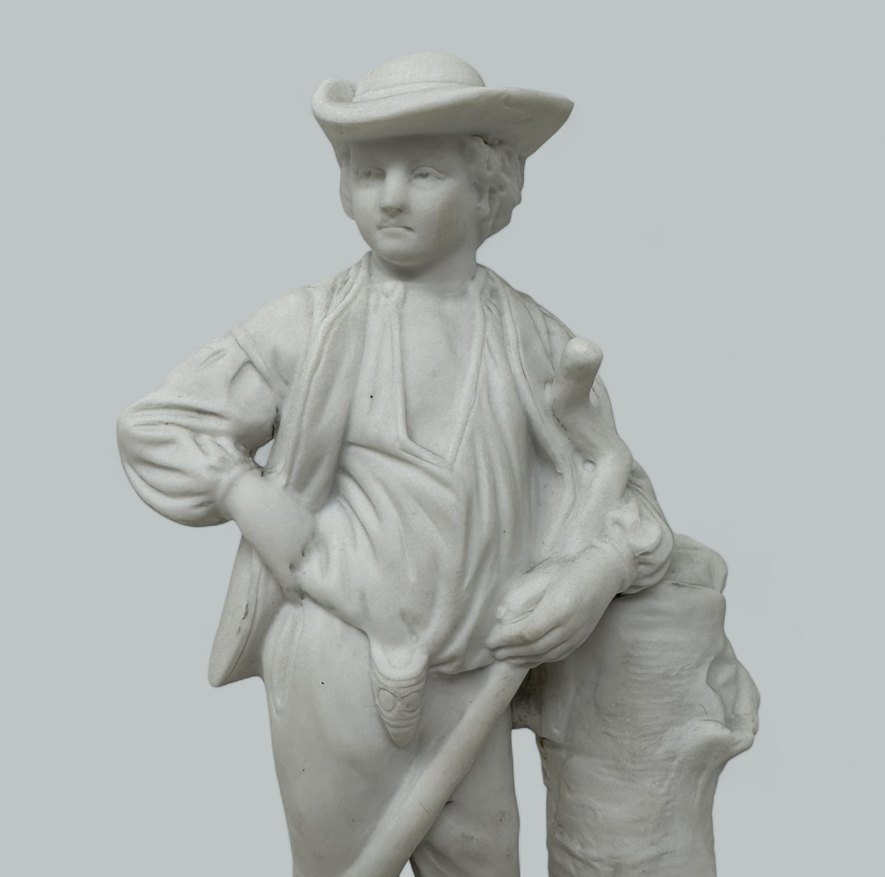 235. Antique Grand Tour French Sevres Parian Sculpture Male Female Figures Group 19C - Image 7