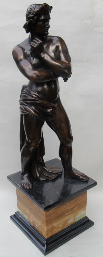 103. Attributed to Denis Foyatier 1793-1836 Male Nude Bronze of Spartacus 19thCt