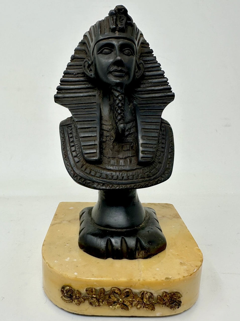 172. Grand Tour French Bronze Arc de Triomphe Egyptian Figure Sundial Sienna Marble - Image 7