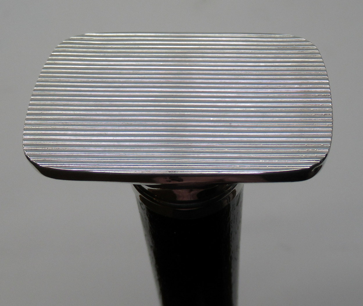 406. Fine Ladies Ebonized Swagger Stick with Unusual Continental Silver Grip 19thCt - Image 6