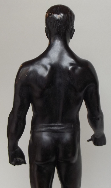 285. Oskar Gladenbeck 1850-1921 Superb Male Nude Bronze - Image 3