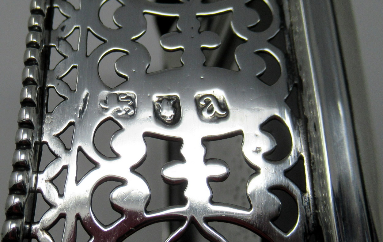 163. Stylish Sterling Silver and Ebony Twin Inkstand Tipperary Irish Provenance 19thCt - Image 8