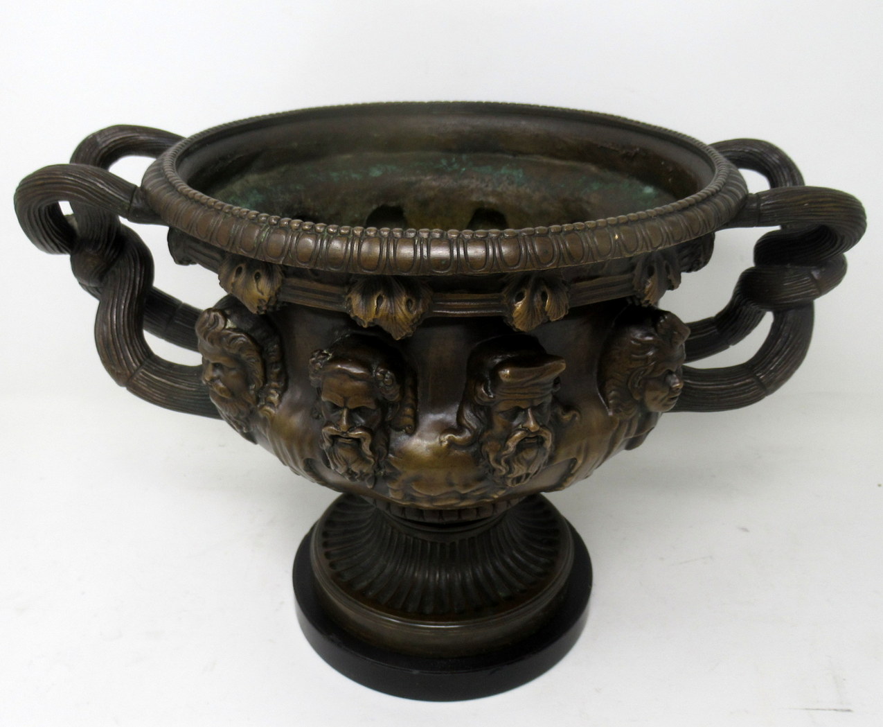 984. Antique French Ormolu Bronze Marble Warwick Albani Vase Urn Centerpiece 19thCt - Image 2