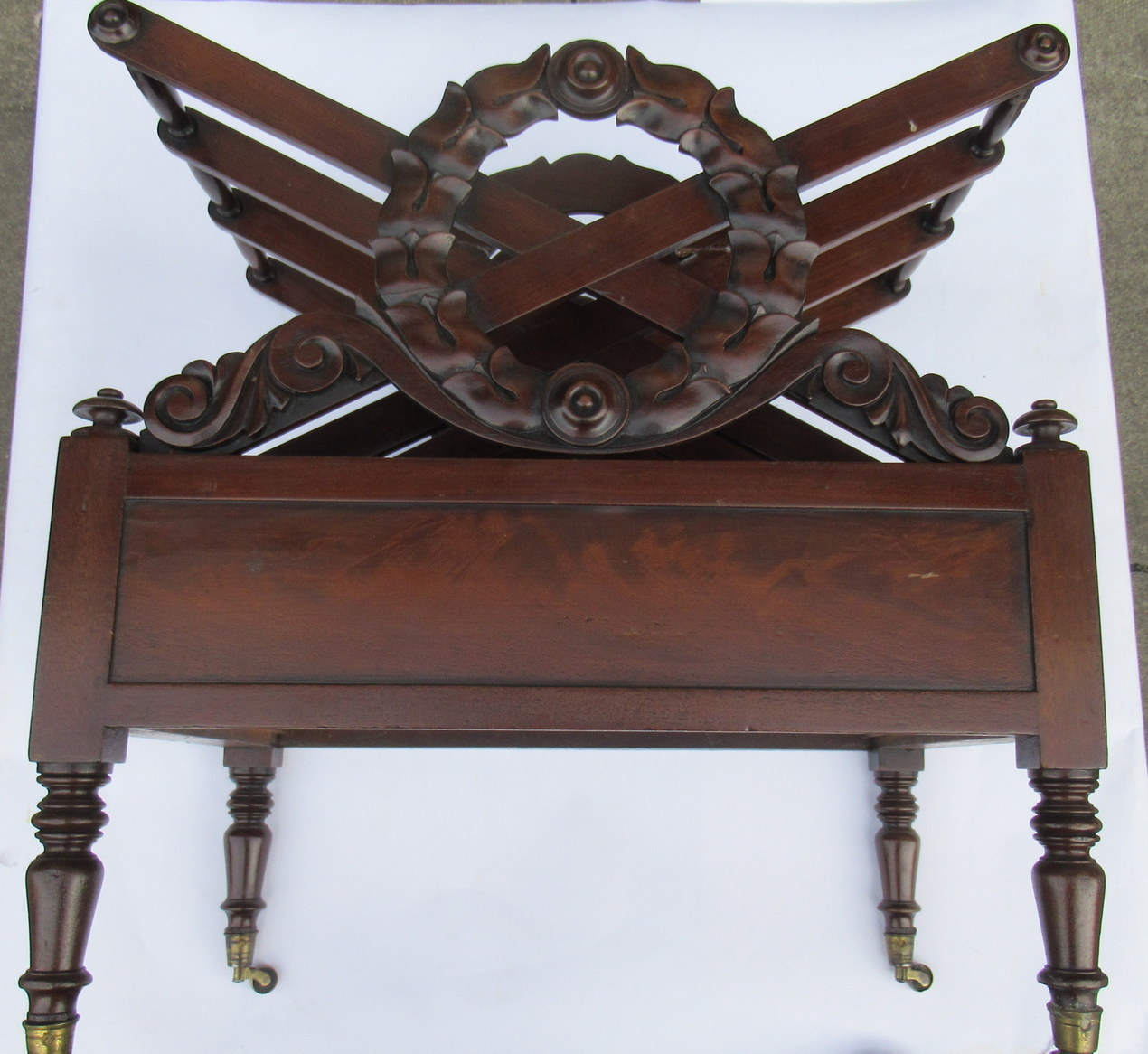 676. Irish Regency Mahogany Canterbury by Robert Strahan Dublin - Image 11