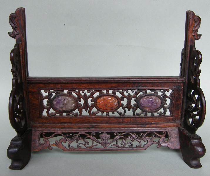 412. Sold. Chinese Miniature Table Screen 19th Ct - Image 7
