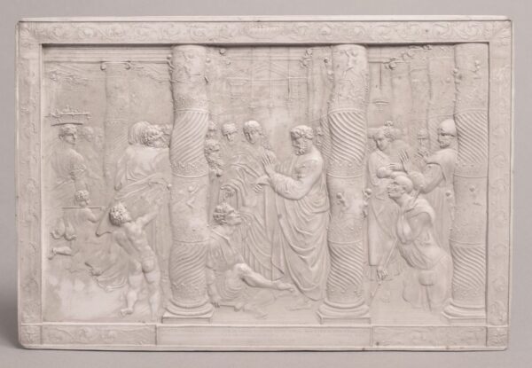 555. John Henning (1771-1851) Rare Set Six Plaster Plaques Cast in Relief After Raphael