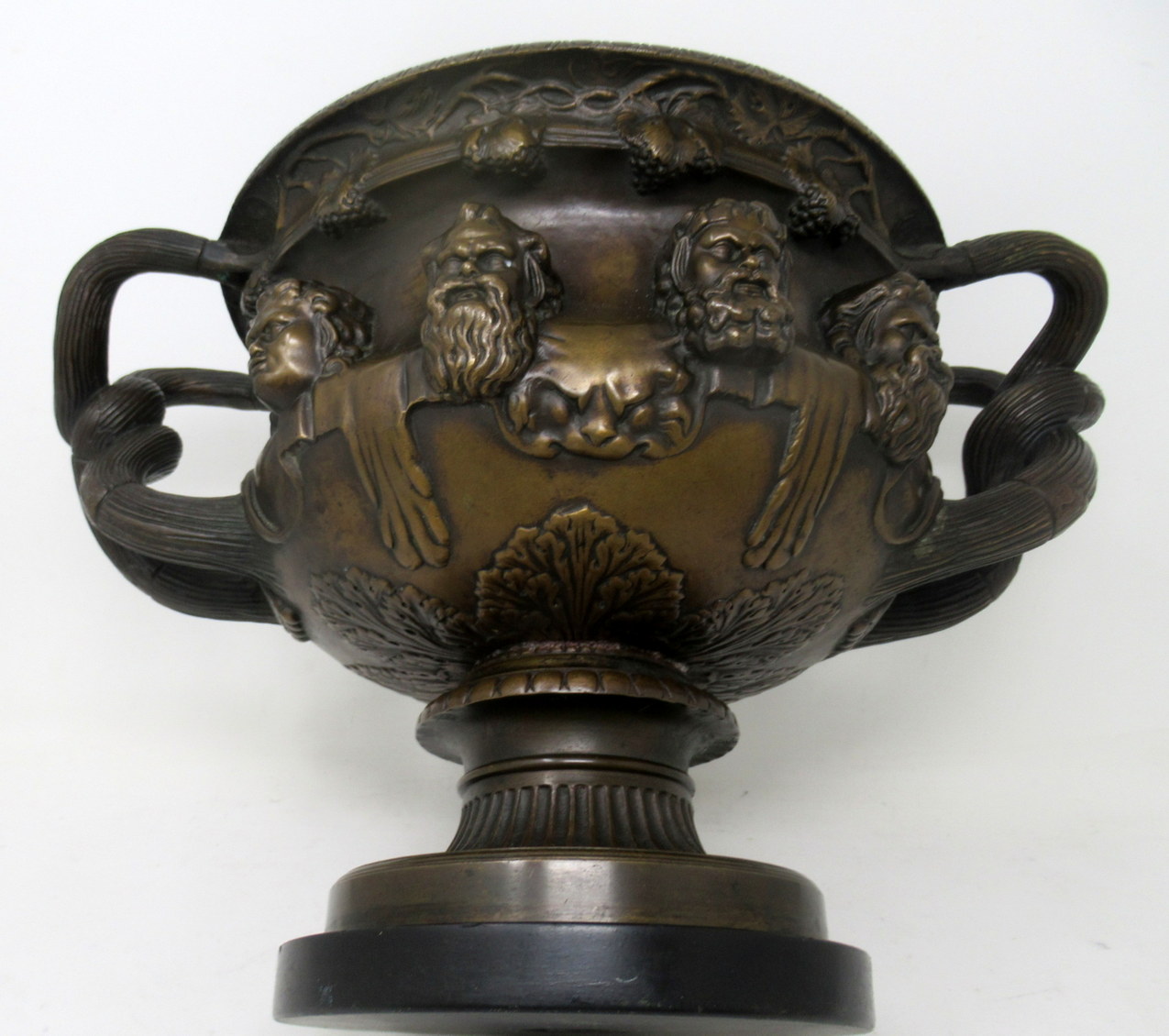 984. Antique French Ormolu Bronze Marble Warwick Albani Vase Urn Centerpiece 19thCt - Image 6