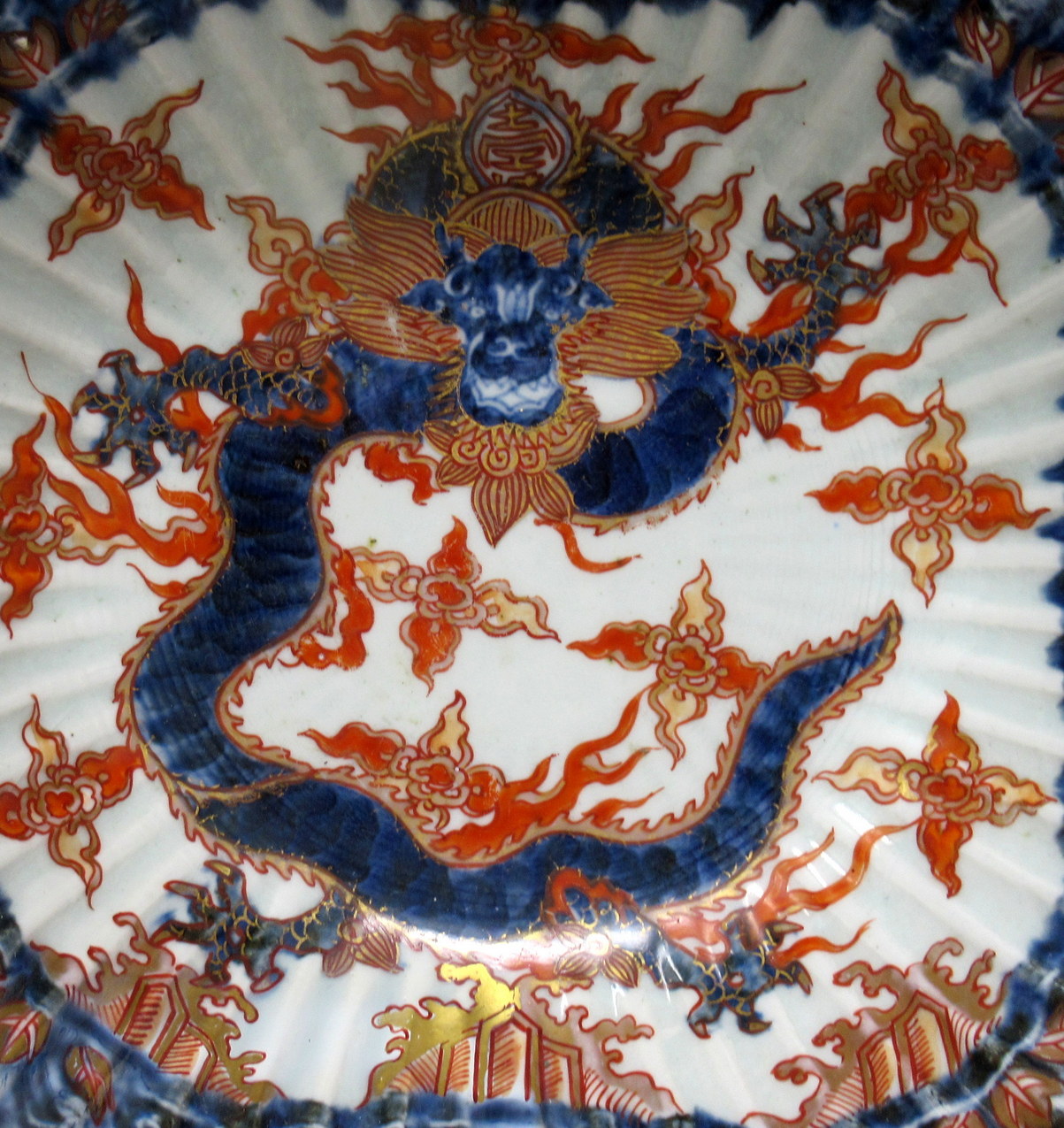 940. Antique Japanese Imari Porcelain Bowl Centerpiece Fukazawa Koransha Meiji Period - Image 3