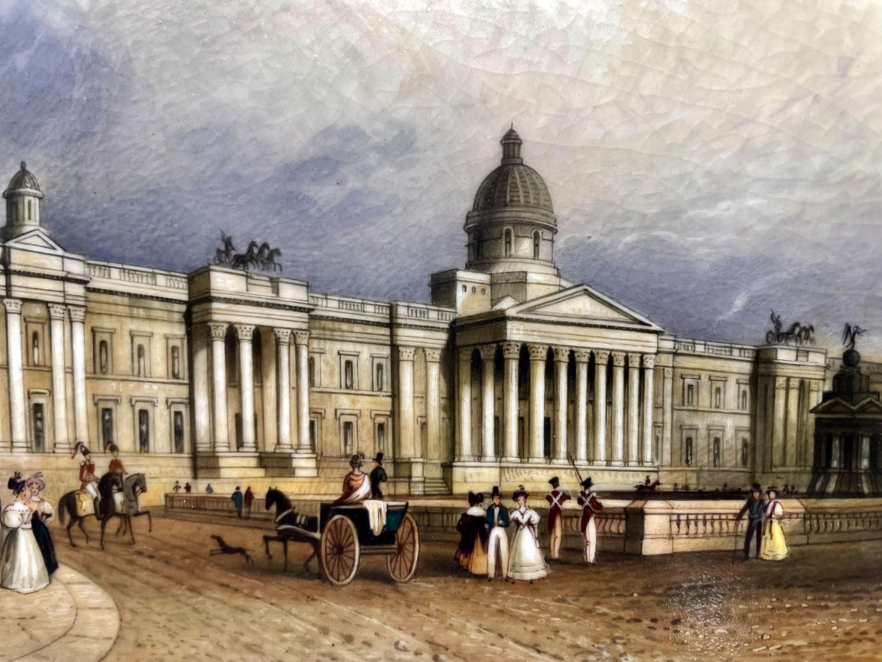 484. Antique Regency Chamberlains Worcester Plate Centerpiece National Gallery London - Image 2