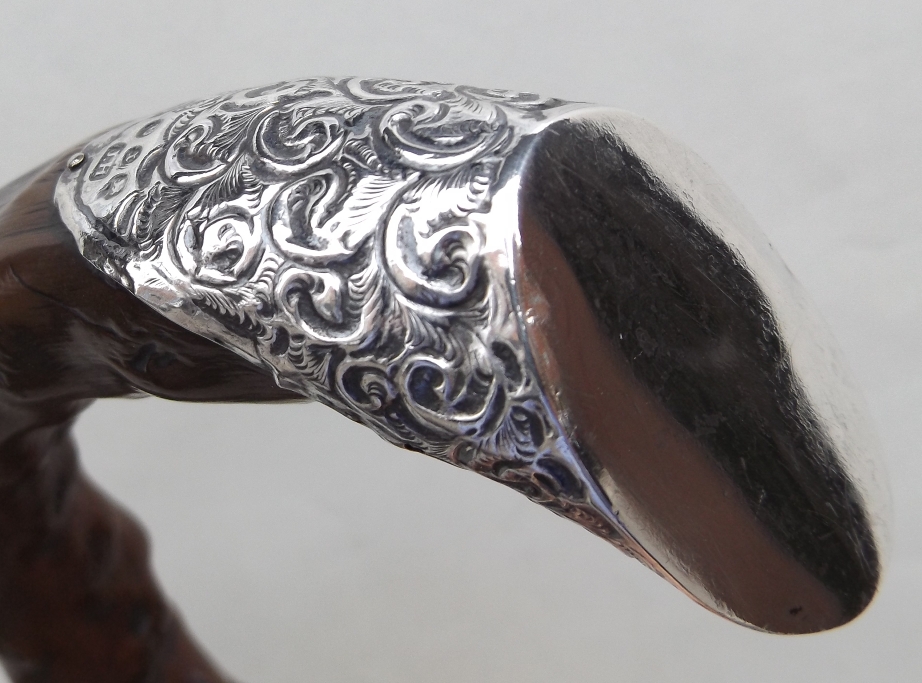 645. Thorn Wood Walking Stick by Jonathan Howell London 1897 - Image 3