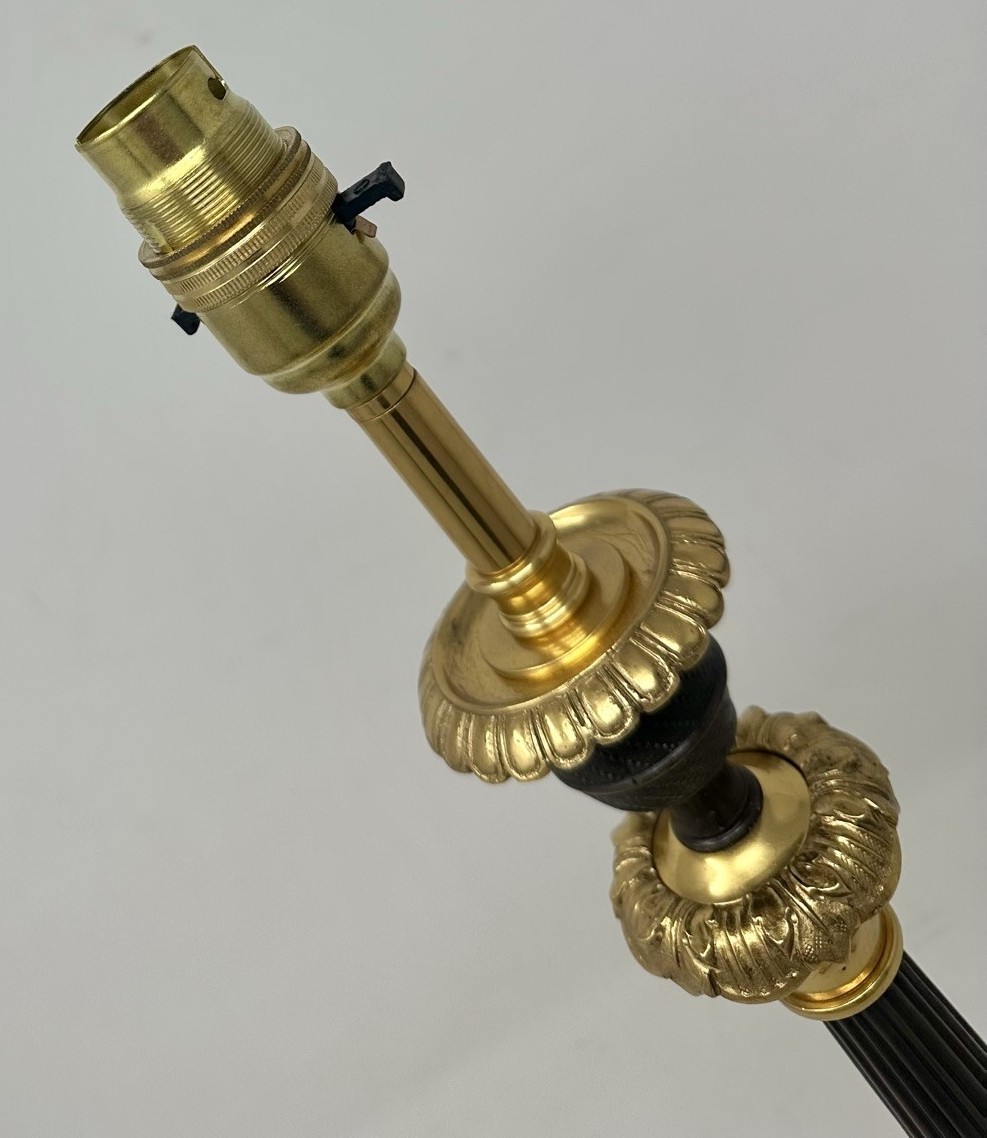 302. Antique Set Four French Doré Bronze Neoclassical Ormolu Candlesticks Lamps 19Ct - Image 8