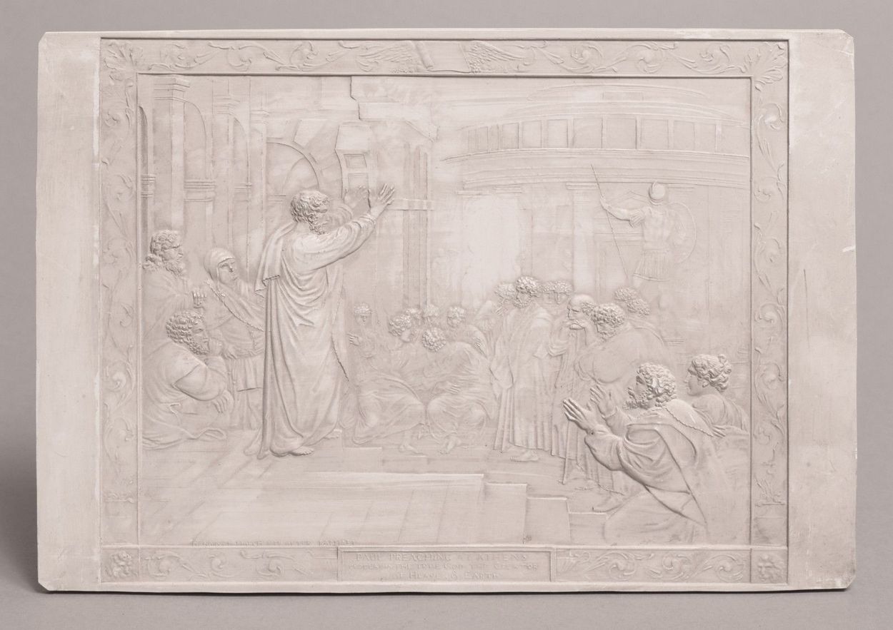 555. John Henning (1771-1851) Rare Set Six Plaster Plaques Cast in Relief After Raphael - Image 13